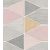 Casadeco Nova 84155208 STELLA COLOR Geometrikus pasztell rózsaszín bézs szürke árnyalatok fehér tapéta