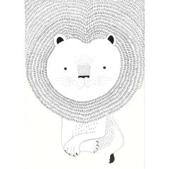   Rasch Bambino XVIII 842227 gyerekminta állati jól fésült oroszlánsörény fehér fekete palpanel