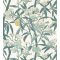 Casadeco Cuba 84337109 HABANA VERT FOND BLANC Natur egzotikus virágos szőlő fehér zöld szines tapéta