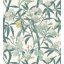 Casadeco Cuba 84337109 HABANA VERT FOND BLANC Natur egzotikus virágos szőlő fehér zöld szines tapéta