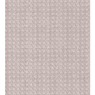   Casadeco Cuba 84341303 PAJA TAUPE  Natur geometrikus kosárfonat minta szürkésbarna csillogó fémes fény tapéta