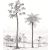 Casadeco Cuba 84379353 PANORAMIQUE LAGUNA NOIR et BLANC festői trópusi lagúna fehér szürke fekete falpanel