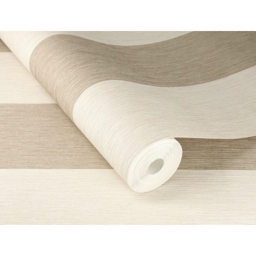 Stílusos és elegáns csíkos - blokkcsíkos enyhe csillogás krémfehér bézs tapéta