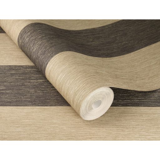 Stílusos és elegáns csíkos - blokkcsíkos enyhe csillogás antracit aranybarna arany tapéta