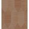 Casadeco Nangara NANG84403314 KIPARA CUIVRE Geometrikus textúrázott vonalakkal kialakított hatszög mozaik barna narancs rézszín tapéta