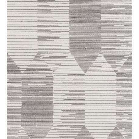 Casadeco Nangara NANG84409202 KIPARA NOIR et BLANC Geometrikus textúrázott vonalakkal kialakított hatszög mozaik fekete fehér tapéta