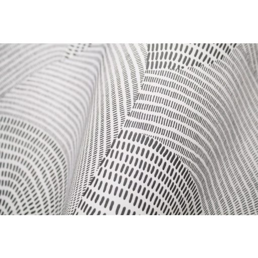 Casadeco Nangara NANG84410409 TJALA BLANC et NOIR Grafikus ősi kavargó etno minta fekete fehér tapéta