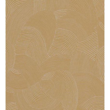 Casadeco Nangara NANG84412315 TJALA JAUNE MOUTARDE Grafikus ősi kavargó etno minta szürkésfehér mustársárga tapéta