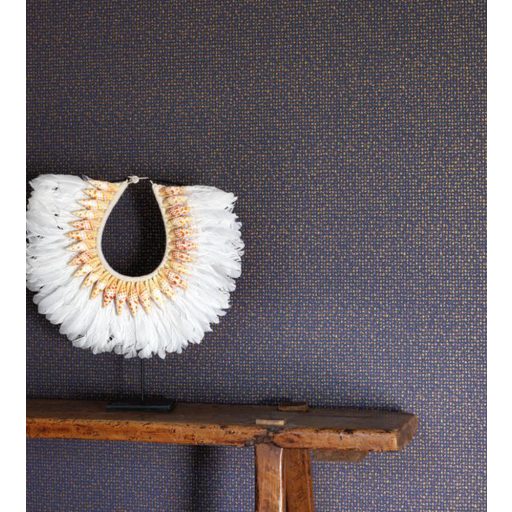 Casadeco Nangara NANG84436423  NAMAGDI BLEU NUIT et CUIVRE festett pöttyös minta éjkék meleg rézszín tapéta