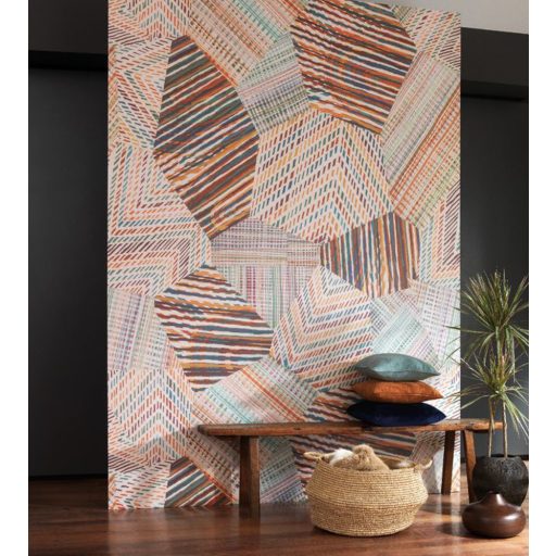 Casadeco Nangara NANG84452404 PANORAMIQUE YANDA MULTICO Patchwork szines digitális falpanel