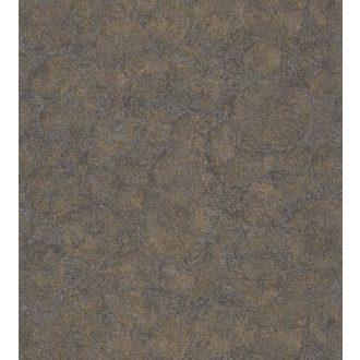 84519595 FOSSILIUM NOIR Natur őskori növényi kövület fekete fémes arany tapéta