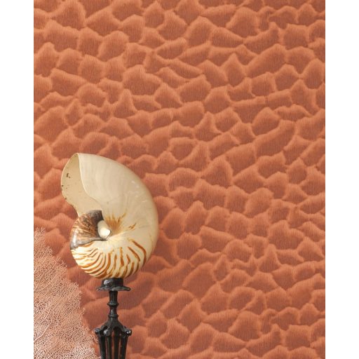 84528328 SQUAMAE ROUGE Natur texturált struktúrminta meleg vörösesbarna/terra tapéta