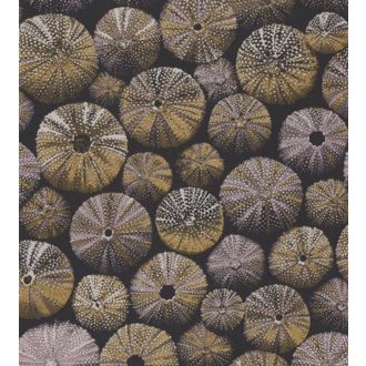 ACHINOS JAUNE Natur mélytengeri világ tengeri sünök barna fémes rózsaszín és arany tapéta