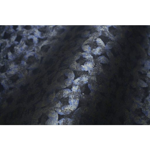 84546543 BULLAE BLUE Natur csillogó buborékok antracit mélykék árnyalatok tapéta