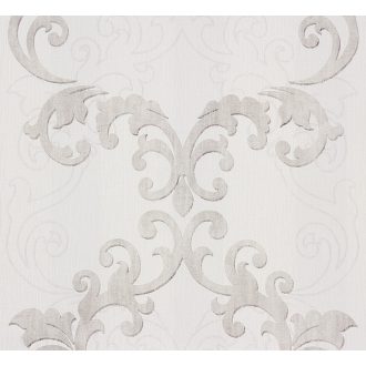   Rasch Make a Change 849806 barokk díszítőminta fehér krém szürke tapéta