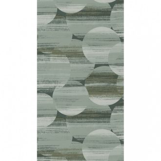   Casadeco Utopia 85126328 MIRAGE VERT/BLEU Geometrikus színátmenetes körök mentazöld kék fehér tapéta