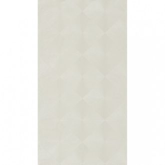   Casadeco Utopia 85130244 PERCEPTION BLANC Geometrikus origometszésű rombuszok /gyémánt/ fehér tapéta