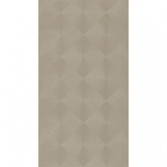   Casadeco Utopia 85131516 PERCEPTION TAUPE Geometrikus origometszésű rombuszok szürkésbarna tapéta