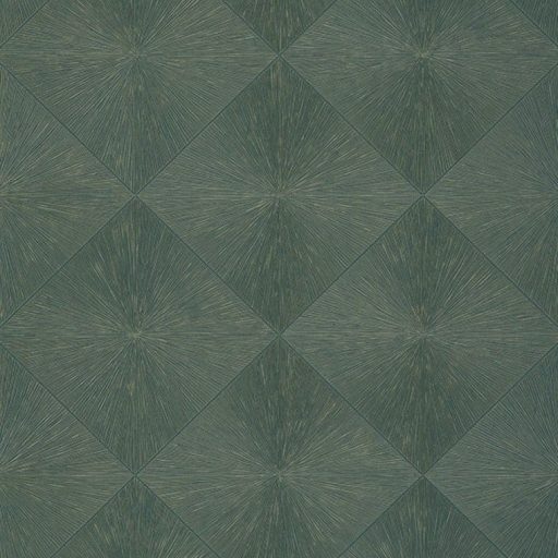 Casadeco Utopia 85136522 PERCEPTION TURQUOISE Geometrikus origometszésű rombuszok /gyémánt/ türkiz arany tapéta