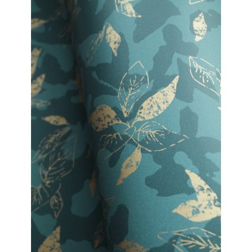 Casadeco Jardins Suspendus 85207202 GADAGNE Natur Reneszánsz kert zöld sötétzöld arany fénylő mintarészletek tapéta