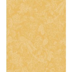   Casadeco Delicacy 85362264 FEATHER Organikus mozgalmas életkép/csendélet sárga bézsarany irizáló mintafestés tapéta