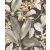 Casadeco Delicacy 85382414 BIRDSONG Natur Énekesmadarak egzotikus leveleken antracit szürkésbézs fehér barna tapéta