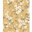 Casadeco Delicacy 85392403 SPRING FLOWER Natur almavirág karcsú leveles ágakon sárga krémfehér barna sötétszürke tapéta
