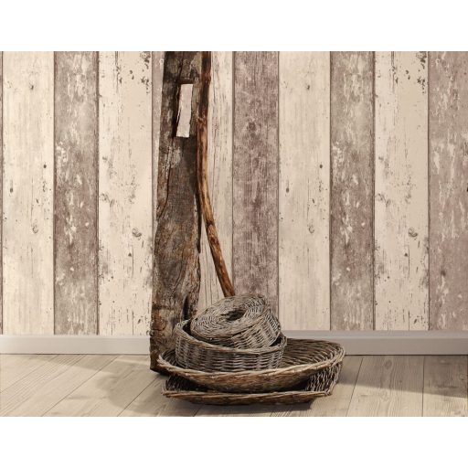 As-Creation Elements/Surfing & Sailing 8550-53 Natur deszkaminta szürke krém barna tapéta