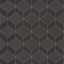 Casadeco 1930, 85689533  METRO Geometrikus 3D hatású síkidomok sötétbarna antracit arany fénylő mintarajzolat tapéta