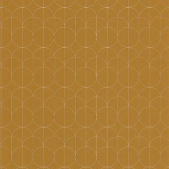   Casadeco 1930, 85692323 REFLET Geometrikus finom rajzolatú díszítőminta okker/aranysárga bézsarany fényló mintarajzolat tapéta