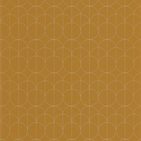 Casadeco 1930, 85692323 REFLET Geometrikus finom rajzolatú díszítőminta okker/aranysárga bézsarany fényló mintarajzolat tapéta