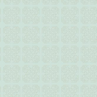   Casadeco Botanica 85936139 HORTUS Geometrikus díszítő alakzatok négyzetekbe rendezve "zárt francia kert" világoskék/zöldeskék arany tapéta