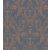 Casadeco Montsegur 86026564 TRIANON Klasszikus botanikai díszítőminta kék rézszín fémes hatás tapéta