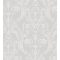 Casadeco Montsegur 86029254 TRIANON Klasszikus botanikai díszítőminta szürke ezüstfehér fémes hatás tapéta