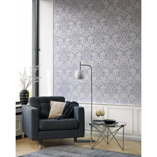 Casadeco Montsegur 86069460 DEMEURE Klasszikus botanikus díszítőminta krémszürke szürke bézsarany matt-fényes feleletek tapéta