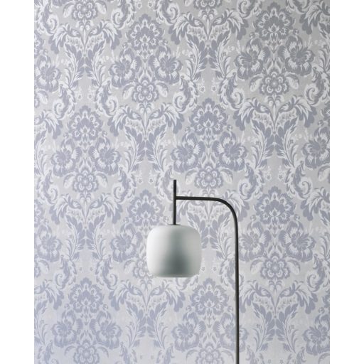 Casadeco Montsegur 86069460 DEMEURE Klasszikus botanikus díszítőminta krémszürke szürke bézsarany matt-fényes feleletek tapéta