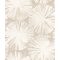Grafikus stilizált tavirózsa virágok krém/krémfehér bézs tapéta