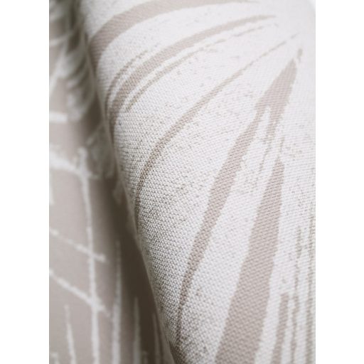 Grafikus stilizált tavirózsa virágok krém/krémfehér bézs tapéta