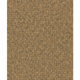   Dekoratív mozaik mintha kézi szövési növényi rostokból állna teveszőrbarna arany tapéta