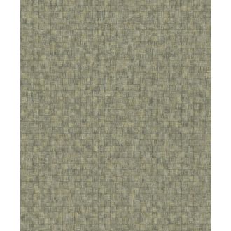   Dekoratív mozaik mintha kézi szövési növényi rostokból állna kenderzöld arany tapéta