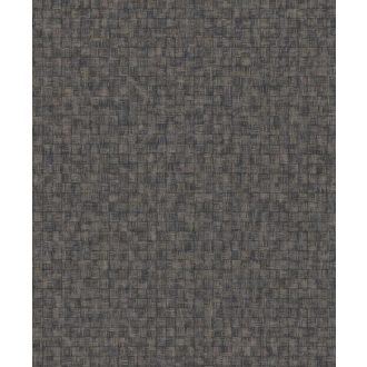   Dekoratív mozaik mintha kézi szövési növényi rostokból állna szénfekete aranybarna tapéta