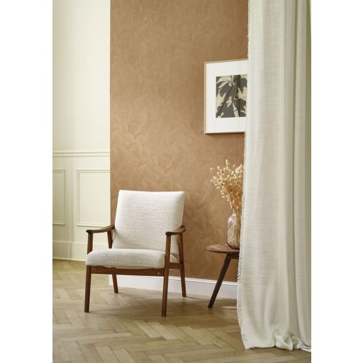 Az érzéki csalás művésze - Valódi levelek lenyomata mikrominta gittszín és bézs tónus finom mintafény tapéta