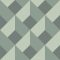 Casadeco Perception LOSANGE 86517217 Geometrikus Térhatású rácsminta rombuszokból zöld szürkészöld tapéta