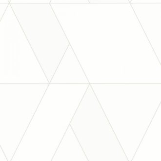   Casadeco Perception TANGRAM 86520101 Geometrikus térhatású texturált minta krétafehér szürke tapéta