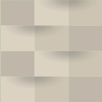   Casadeco Perception BLOCKS 86531324 Geometrikus Térhatású téglalapok vonalak és textúrák egyensúlya bézs és szürkésbézs árnyalatok tapéta
