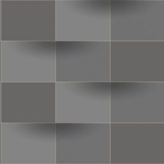   Casadeco Perception BLOCKS 86539505 Geometrikus Térhatású téglalapok vonalak és textúrák egyensúlya grafitszürke árnyalatok tapéta