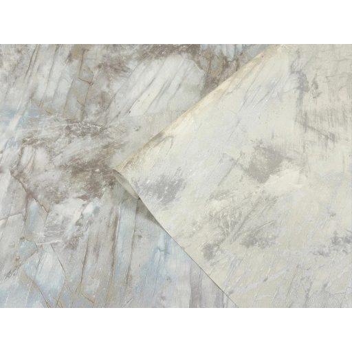 Vihar márványba fagyva - nyugtalan mégis megnyugtató márvány minta krémfehér és ezüstszürke tónus tapéta