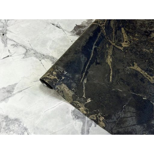 Arany amit a föld nyelt el! Évmilliók feszültségének drámai lenyomata fekete arany és olívzöld tónus fémes hatás tapéta