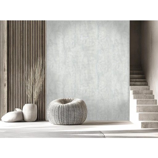 Skandináv tél vagy egy jeges lehelet - függőleges erezetnyomok mintája halvány ezüstös-kék és ködszürke tónus fémes hatás tapéta