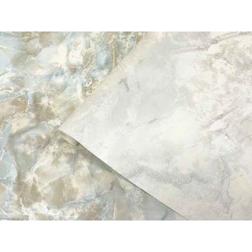 A természet legszemélyesebb alkotása - márvány műalkotás gyöngyházfehér és halvány ezüst tónus tapéta